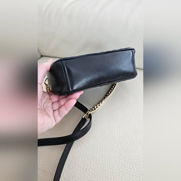 Authentic Prada Diagramme Crossbody Black Calf Leather Dust bag Receipt Card - Picture 4 of 14